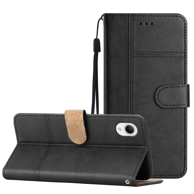 Cassa del telefono in pelle di pelle bovina stile business, For Samsung Galaxy S23+ 5G, For Samsung Galaxy S23 Ultra 5G, For Samsung Galaxy A23e, For Samsung Galaxy A14 5G