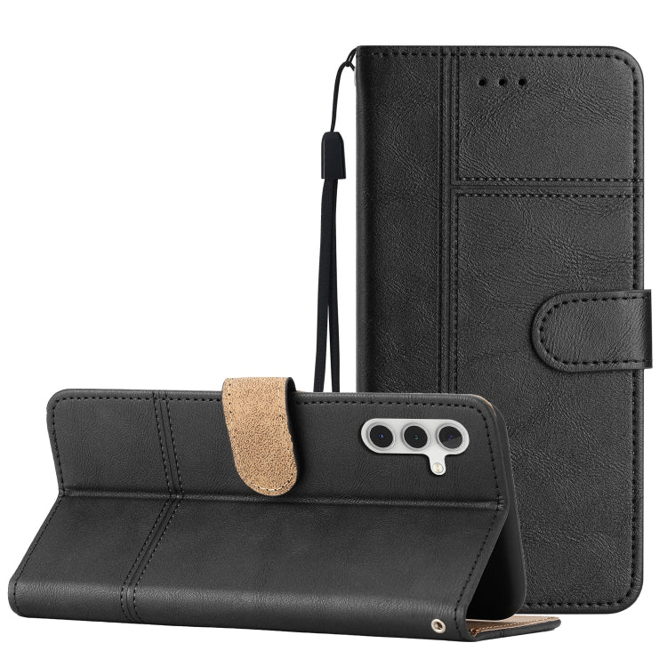 Cassa del telefono in pelle di pelle bovina stile business, For Samsung Galaxy S23+ 5G, For Samsung Galaxy S23 Ultra 5G, For Samsung Galaxy A23e, For Samsung Galaxy A14 5G