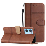 Cassa del telefono in pelle di pelle bovina stile business, For OPPO Find X5 Lite, For OPPO Find X5 Pro, For OPPO A96, For OPPO A94 5G