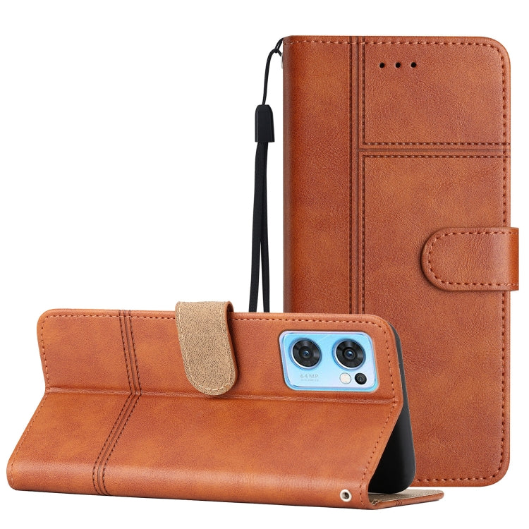 Cassa del telefono in pelle di pelle bovina stile business, For OPPO Find X5 Lite, For OPPO Find X5 Pro, For OPPO A96, For OPPO A94 5G