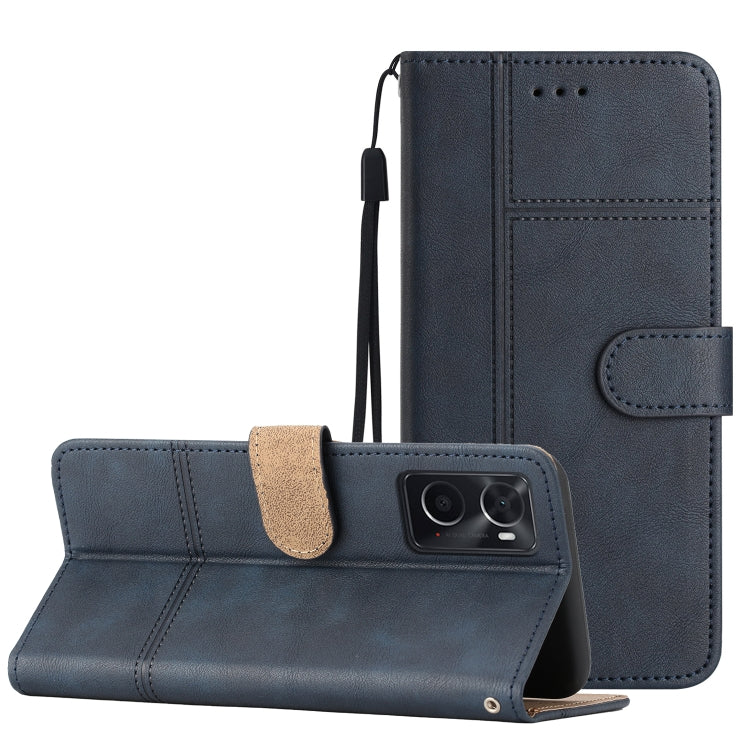 Cassa del telefono in pelle di pelle bovina stile business, For OPPO A77 5G, For OPPO A76, For OPPO A74 5G / A54 5G, For OPPO A57 2022 / A77 5G