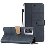 Cassa del telefono in pelle di pelle bovina stile business, For OPPO A77 5G, For OPPO A76, For OPPO A74 5G / A54 5G, For OPPO A57 2022 / A77 5G