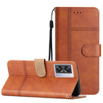 Cassa del telefono in pelle di pelle bovina stile business, For OPPO A77 5G, For OPPO A76, For OPPO A74 5G / A54 5G, For OPPO A57 2022 / A77 5G