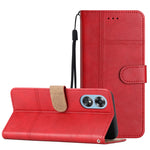 Cassa del telefono in pelle di pelle bovina stile business, For OPPO A17