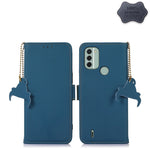 Custodia per telefono in pelle magnetica RFID in vera pelle, For Nokia C31
