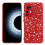 Custodia protettiva in TPU antiurto con polvere glitterata, For Xiaomi 12T Pro