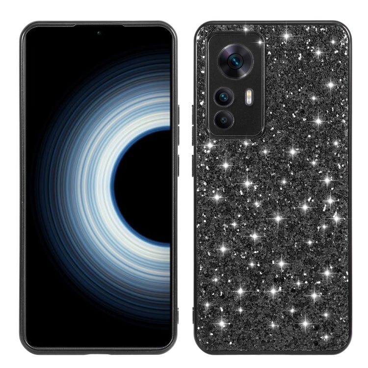 Custodia protettiva in TPU antiurto con polvere glitterata, For Xiaomi 12T Pro