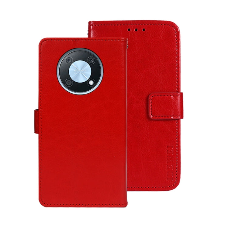 idewei Custodia per telefono in pelle con texture Crazy Horse, For Huawei nova Y90, For Infinix Note 12, For Infinix Note 12 Pro 4G
