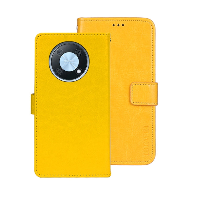 idewei Custodia per telefono in pelle con texture Crazy Horse, For Huawei nova Y90, For Infinix Note 12, For Infinix Note 12 Pro 4G