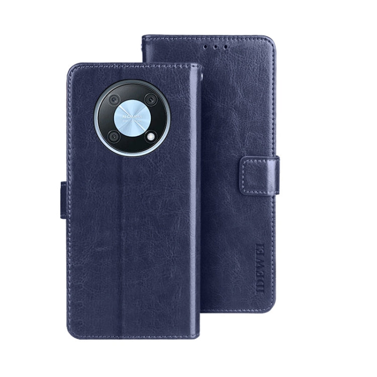 idewei Custodia per telefono in pelle con texture Crazy Horse, For Huawei nova Y90, For Infinix Note 12, For Infinix Note 12 Pro 4G