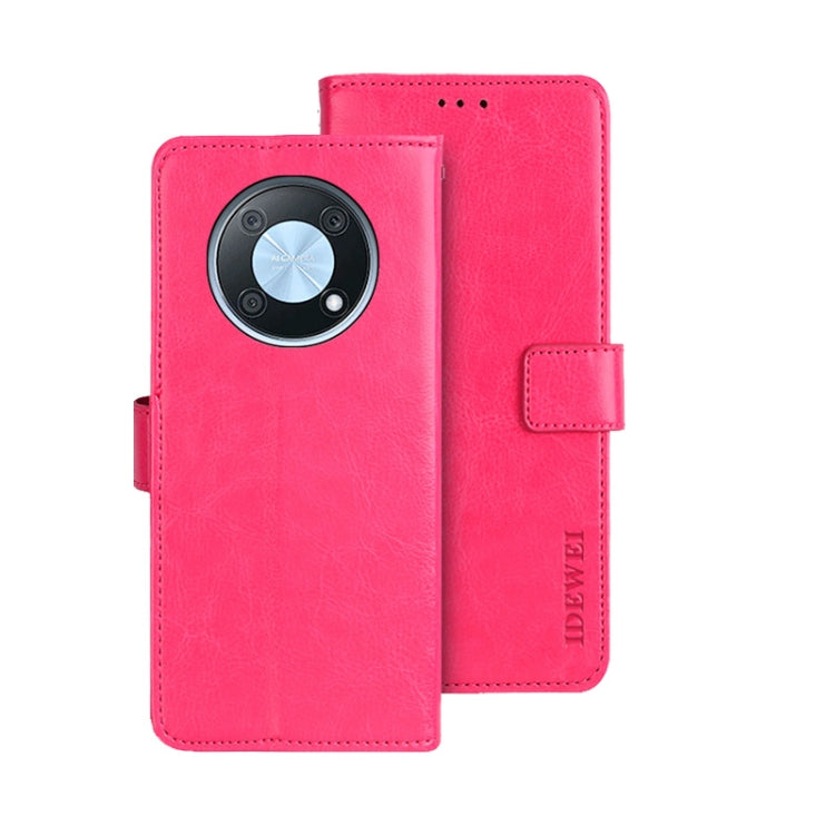 idewei Custodia per telefono in pelle con texture Crazy Horse, For Huawei nova Y90, For Infinix Note 12, For Infinix Note 12 Pro 4G