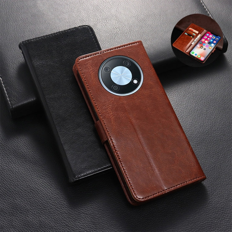 idewei Custodia per telefono in pelle con texture Crazy Horse, For Huawei nova Y90, For Infinix Note 12, For Infinix Note 12 Pro 4G