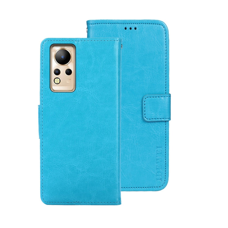 idewei Custodia per telefono in pelle con texture Crazy Horse, For Huawei nova Y90, For Infinix Note 12, For Infinix Note 12 Pro 4G