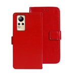idewei Custodia per telefono in pelle con texture Crazy Horse, For Huawei nova Y90, For Infinix Note 12, For Infinix Note 12 Pro 4G