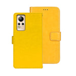 idewei Custodia per telefono in pelle con texture Crazy Horse, For Huawei nova Y90, For Infinix Note 12, For Infinix Note 12 Pro 4G