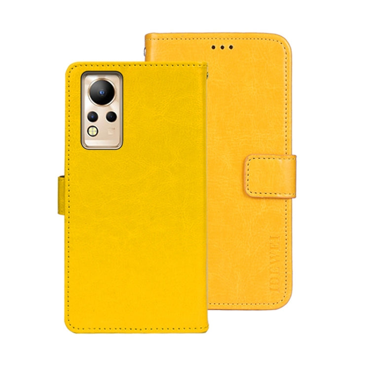 idewei Custodia per telefono in pelle con texture Crazy Horse, For Huawei nova Y90, For Infinix Note 12, For Infinix Note 12 Pro 4G