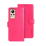 idewei Custodia per telefono in pelle con texture Crazy Horse, For Huawei nova Y90, For Infinix Note 12, For Infinix Note 12 Pro 4G