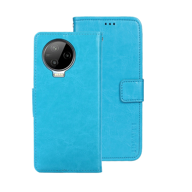 idewei Custodia per telefono in pelle con texture Crazy Horse, For Huawei nova Y90, For Infinix Note 12, For Infinix Note 12 Pro 4G