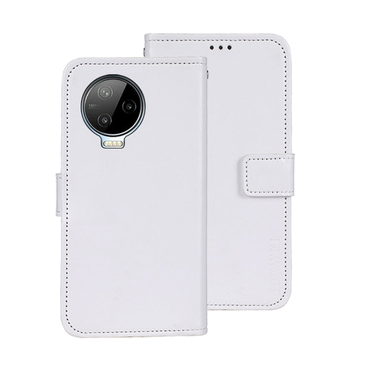 idewei Custodia per telefono in pelle con texture Crazy Horse, For Huawei nova Y90, For Infinix Note 12, For Infinix Note 12 Pro 4G