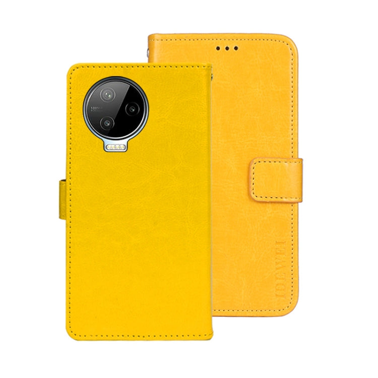 idewei Custodia per telefono in pelle con texture Crazy Horse, For Huawei nova Y90, For Infinix Note 12, For Infinix Note 12 Pro 4G