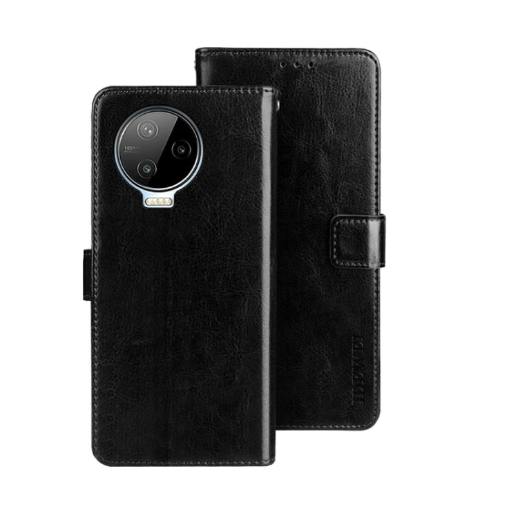 idewei Custodia per telefono in pelle con texture Crazy Horse, For Huawei nova Y90, For Infinix Note 12, For Infinix Note 12 Pro 4G