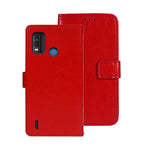 idewei Custodia per telefono in pelle con texture Crazy Horse, For Infinix Smart 6 Plus, For Nokia G11 Plus, For Samsung Galaxy A04e 4G