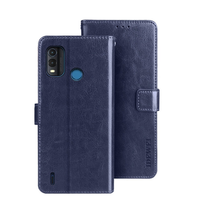 idewei Custodia per telefono in pelle con texture Crazy Horse, For Infinix Smart 6 Plus, For Nokia G11 Plus, For Samsung Galaxy A04e 4G