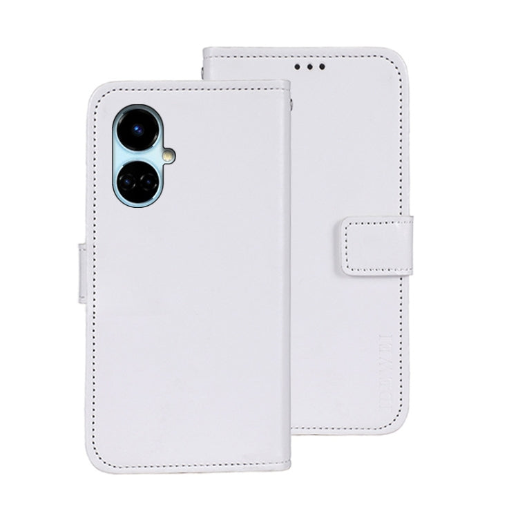 idewei Custodia per telefono in pelle con texture Crazy Horse, For Tecno Camon 19, For Tecno Pova 3, For Tecno Pova Neo 2
