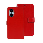 idewei Custodia per telefono in pelle con texture Crazy Horse, For Tecno Camon 19, For Tecno Pova 3, For Tecno Pova Neo 2