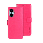 idewei Custodia per telefono in pelle con texture Crazy Horse, For Tecno Camon 19, For Tecno Pova 3, For Tecno Pova Neo 2