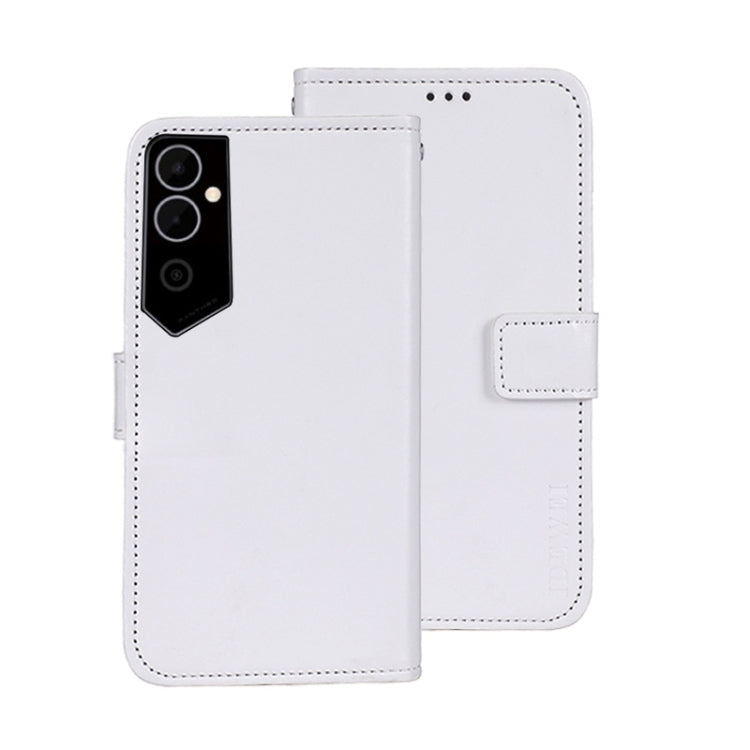 idewei Custodia per telefono in pelle con texture Crazy Horse, For Tecno Camon 19, For Tecno Pova 3, For Tecno Pova Neo 2