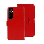 idewei Custodia per telefono in pelle con texture Crazy Horse, For Tecno Camon 19, For Tecno Pova 3, For Tecno Pova Neo 2