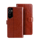 idewei Custodia per telefono in pelle con texture Crazy Horse, For Tecno Camon 19, For Tecno Pova 3, For Tecno Pova Neo 2