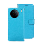 idewei Custodia per telefono in pelle con texture Crazy Horse, For vivo X90, For vivo X90 Pro, For vivo X90 Pro+