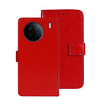 idewei Custodia per telefono in pelle con texture Crazy Horse, For vivo X90, For vivo X90 Pro, For vivo X90 Pro+