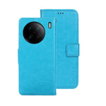 idewei Custodia per telefono in pelle con texture Crazy Horse, For vivo X90, For vivo X90 Pro, For vivo X90 Pro+