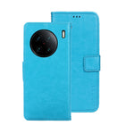 idewei Custodia per telefono in pelle con texture Crazy Horse, For vivo X90, For vivo X90 Pro, For vivo X90 Pro+