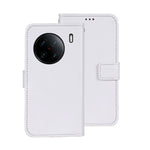 idewei Custodia per telefono in pelle con texture Crazy Horse, For vivo X90, For vivo X90 Pro, For vivo X90 Pro+