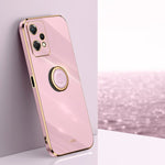 XINLI custodia per telefono in TPU elettrolitico con bordo dritto 6D con supporto per anello, For OPPO K10x, For OPPO Reno7 4G Global, For OPPO Reno7 SE