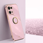 XINLI custodia per telefono in TPU elettrolitico con bordo dritto 6D con supporto per anello, For OPPO K10x, For OPPO Reno7 4G Global, For OPPO Reno7 SE