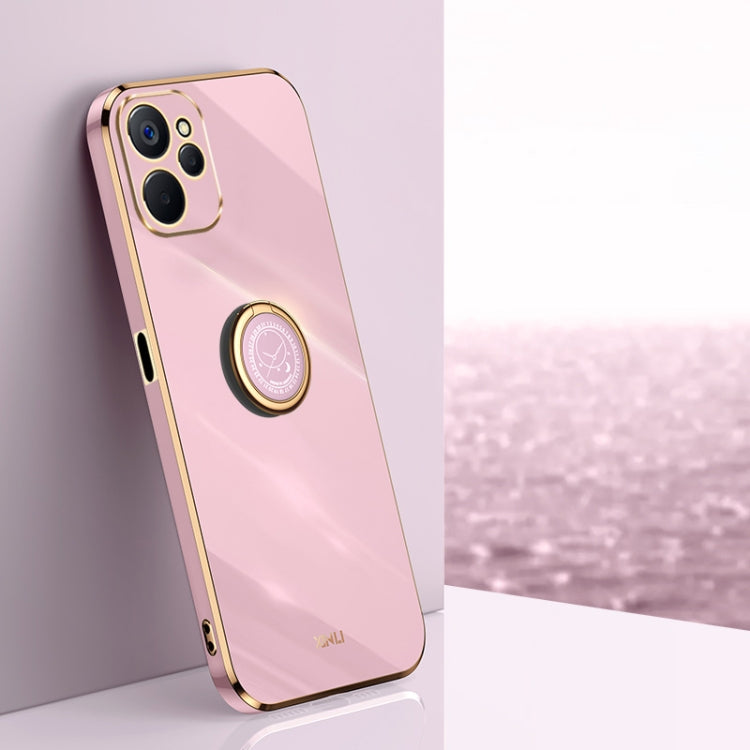 XINLI custodia per telefono in TPU elettrolitico con bordo dritto 6D con supporto per anello, For Realme GT2 Explorer Master 5G, For Realme 9i, For Realme 9i 5G