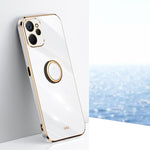XINLI custodia per telefono in TPU elettrolitico con bordo dritto 6D con supporto per anello, For Realme GT2 Explorer Master 5G, For Realme 9i, For Realme 9i 5G