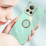 XINLI custodia per telefono in TPU elettrolitico con bordo dritto 6D con supporto per anello, For Realme C35, For Realme GT2 Pro, For Realme GT Neo 3