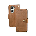 Custodia per telefono in pelle con texture retrò idewei, For Huawei nova 10 SE, For Huawei nova Y61 4G, For Infinix Zero Ultra 5G, For OPPO A58 5G, For OPPO A77s, For Oukitel C19 Pro
