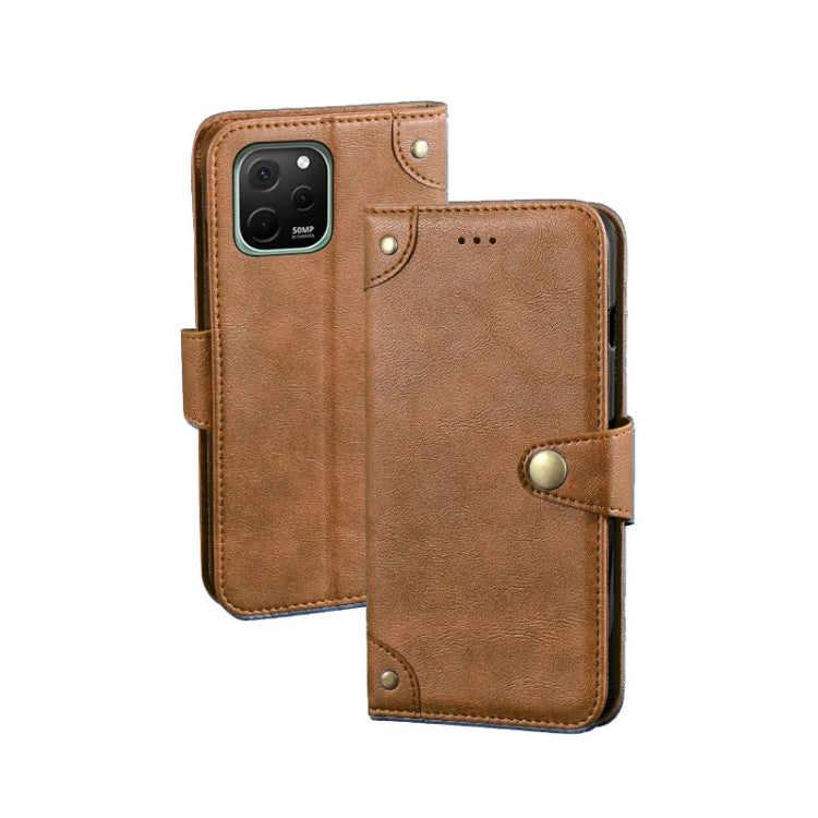 Custodia per telefono in pelle con texture retrò idewei, For Huawei nova 10 SE, For Huawei nova Y61 4G, For Infinix Zero Ultra 5G, For OPPO A58 5G, For OPPO A77s, For Oukitel C19 Pro