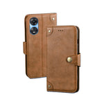 Custodia per telefono in pelle con texture retrò idewei, For Huawei nova 10 SE, For Huawei nova Y61 4G, For Infinix Zero Ultra 5G, For OPPO A58 5G, For OPPO A77s, For Oukitel C19 Pro