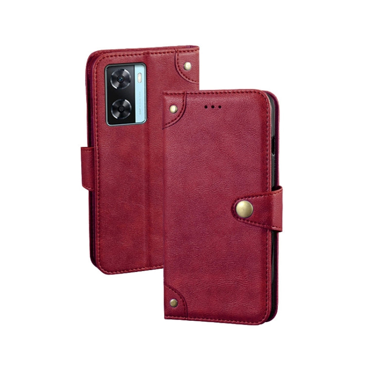 Custodia per telefono in pelle con texture retrò idewei, For Huawei nova 10 SE, For Huawei nova Y61 4G, For Infinix Zero Ultra 5G, For OPPO A58 5G, For OPPO A77s, For Oukitel C19 Pro