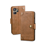 Custodia per telefono in pelle con texture retrò idewei, For Realme 10 5G, For Tecno Pova 4, For ZTE Axon 30S, For ZTE Blade A72 4G, For Honor X40 GT