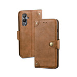 Custodia per telefono in pelle con texture retrò idewei, For Realme 10 5G, For Tecno Pova 4, For ZTE Axon 30S, For ZTE Blade A72 4G, For Honor X40 GT