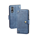 Custodia per telefono in pelle con texture retrò idewei, For Realme 10 5G, For Tecno Pova 4, For ZTE Axon 30S, For ZTE Blade A72 4G, For Honor X40 GT